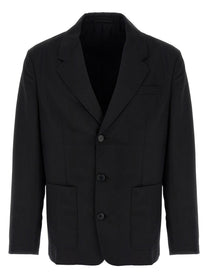 PRADA Single Breasted Blazer Black
