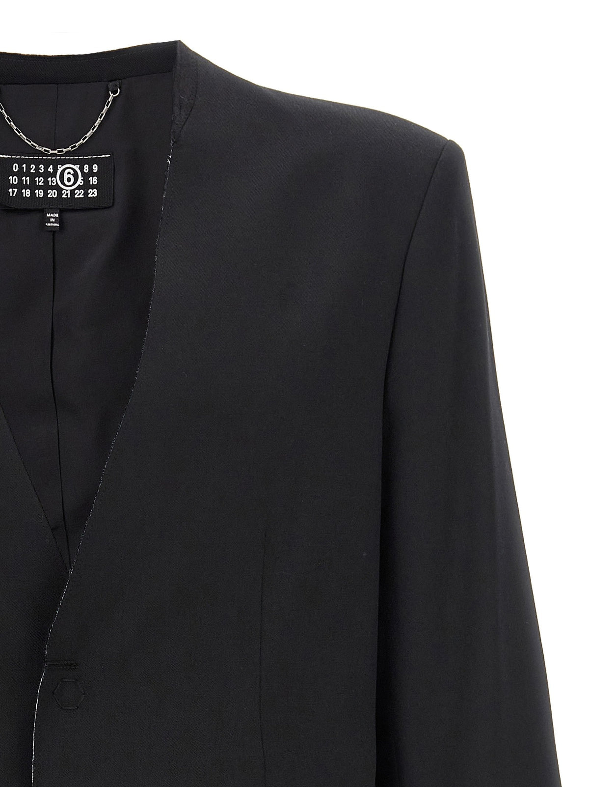 MM6 Maison Margiela Single Breasted Blazer Black