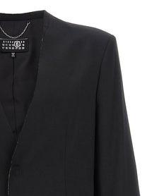 MM6 Maison Margiela Single Breasted Blazer Black