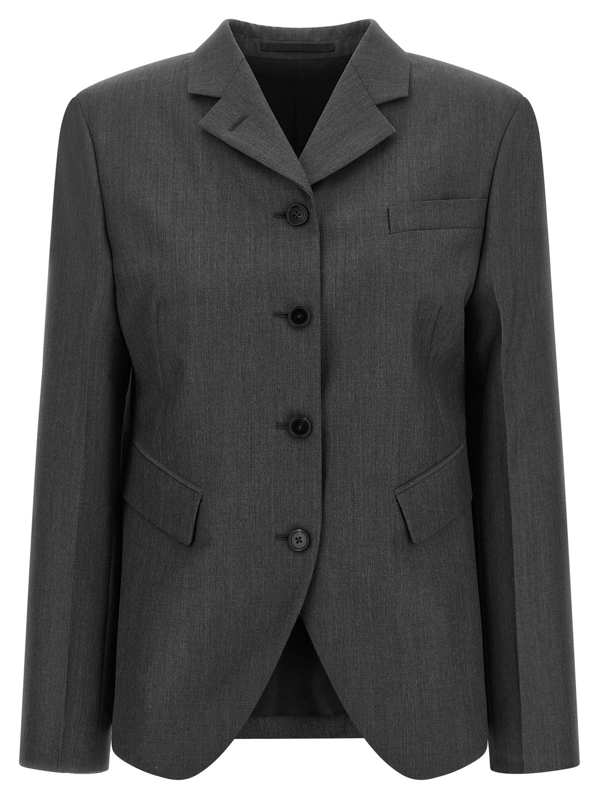 Jil Sander Single Breasted Blazer Grey