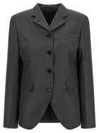 Jil Sander Single Breasted Blazer Grey