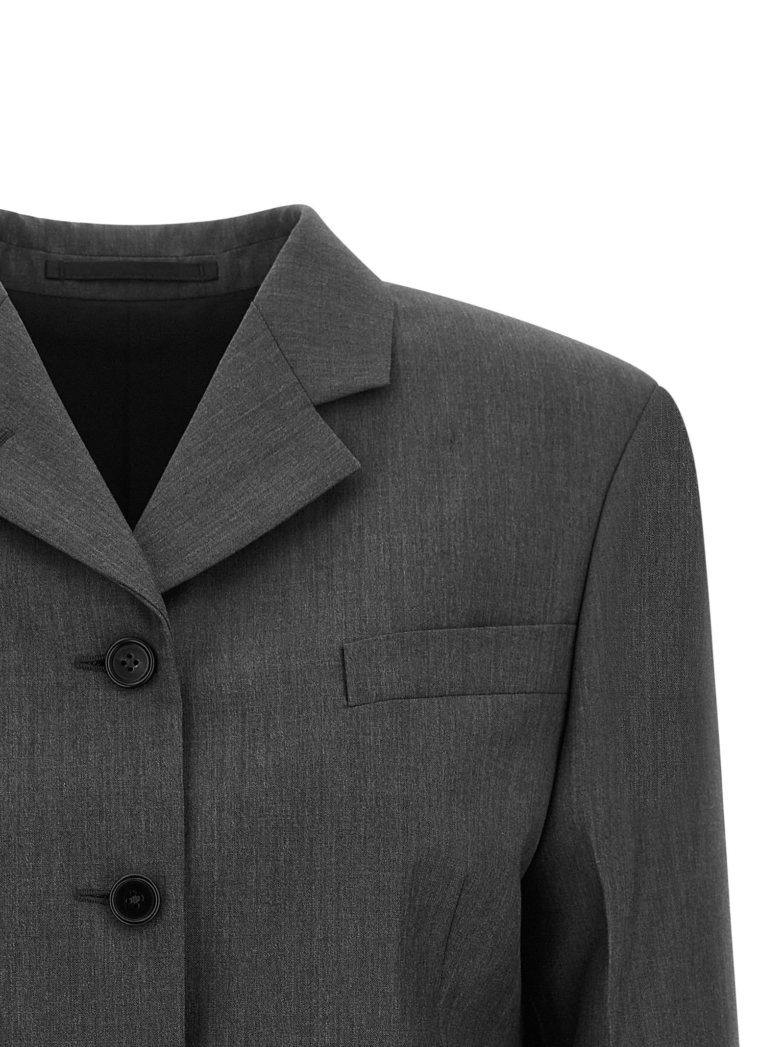 Jil Sander Single Breasted Blazer Grey