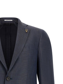 Pal Zileri Single Breasted Blazer Blue