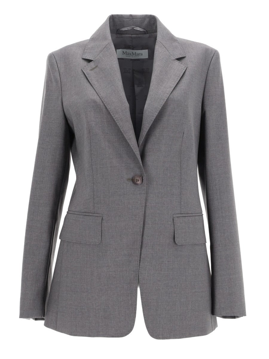 Max Mara Women's Single Breasted Blazer Grey