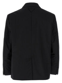 PRADA Single Breasted Blazer Black