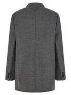 PRADA Single Breasted Blazer Grey, view 2