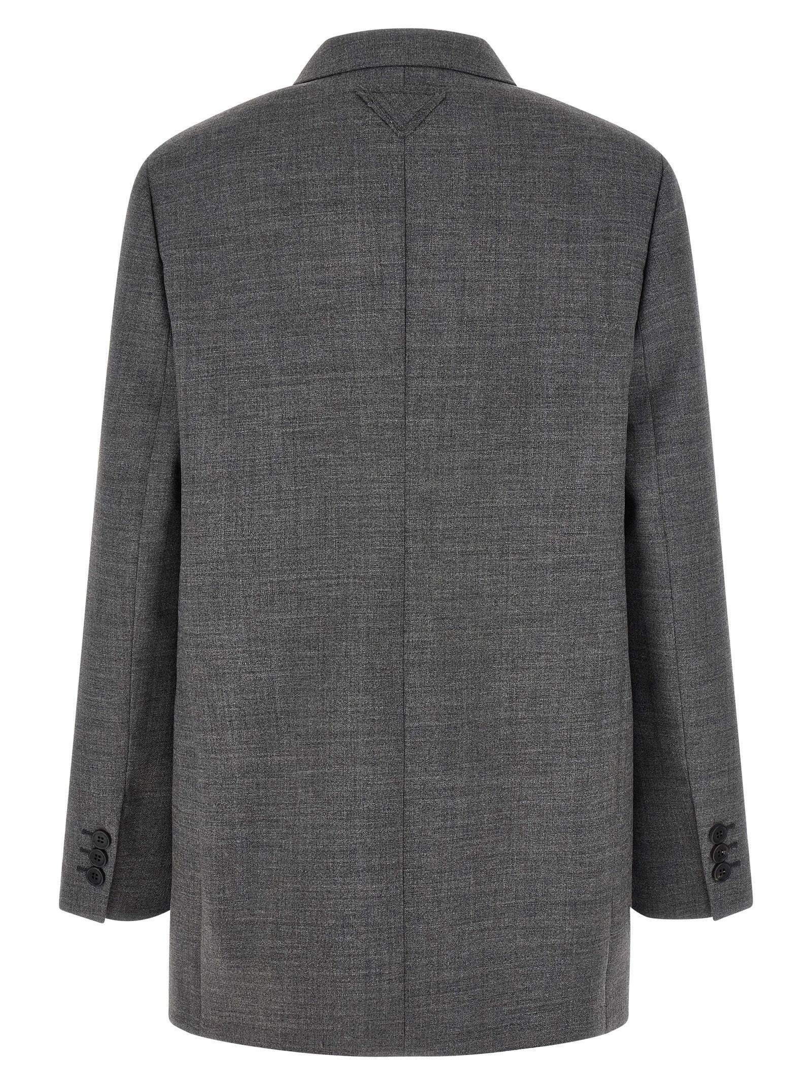 PRADA Single Breasted Blazer Grey
