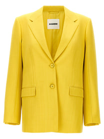 Jil Sander Single Breasted Blazer Yellow