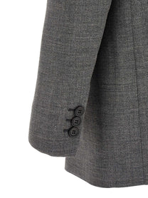 PRADA Single Breasted Blazer Grey