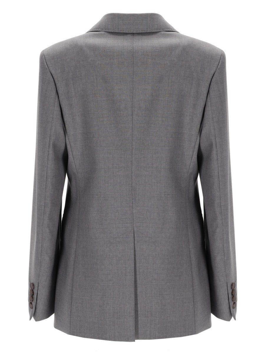 Max Mara Women's Single Breasted Blazer Grey