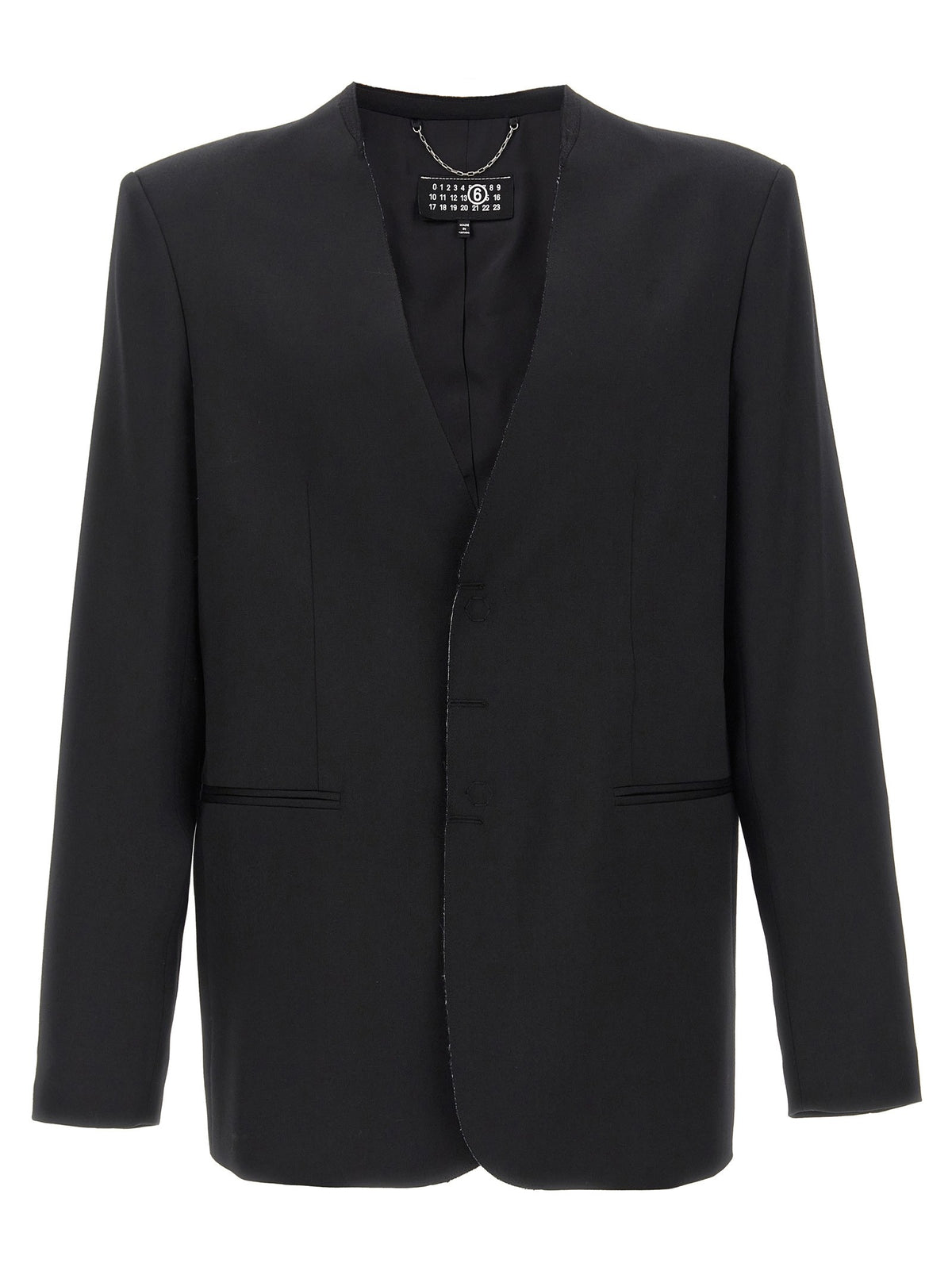 MM6 Maison Margiela Single Breasted Blazer Black