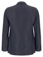 Pal Zileri Single Breasted Blazer Blue, view 2