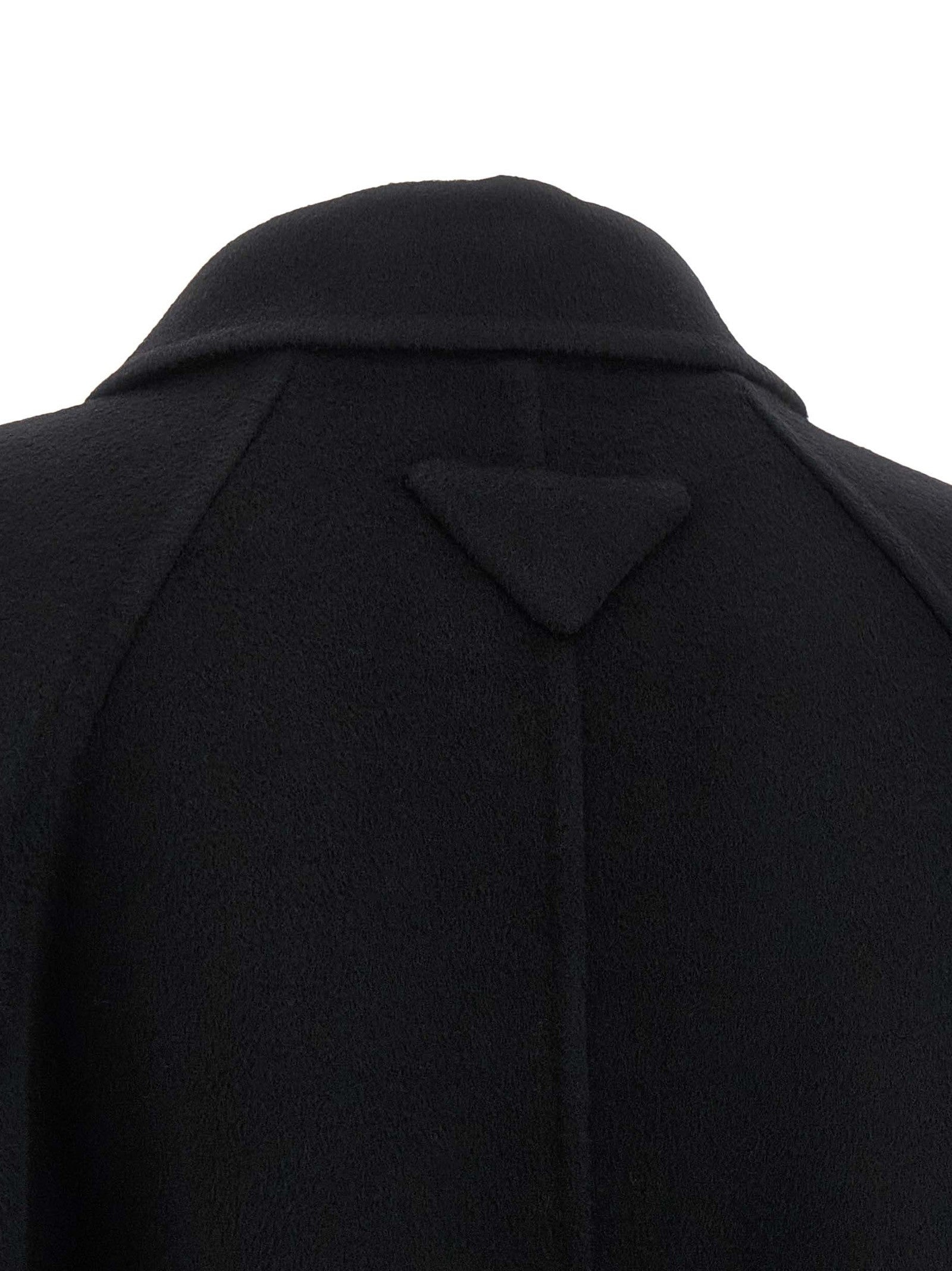 PRADA Single Breasted Coat Black