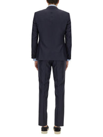 Boss Men's Single Breasted Dress Blue