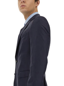 Boss Men's Single Breasted Dress Blue