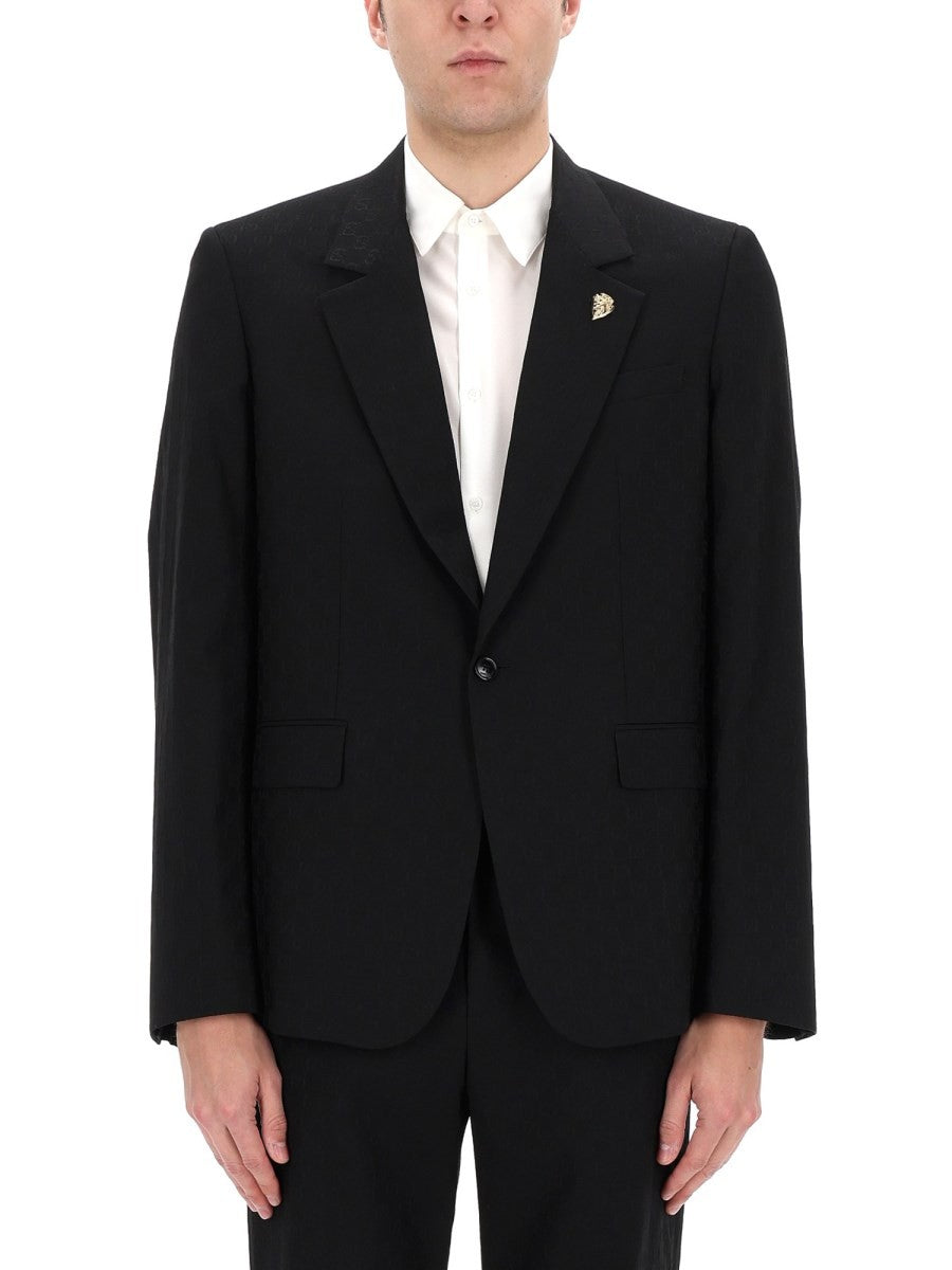 Gucci Men's Single Breasted Jacket Black