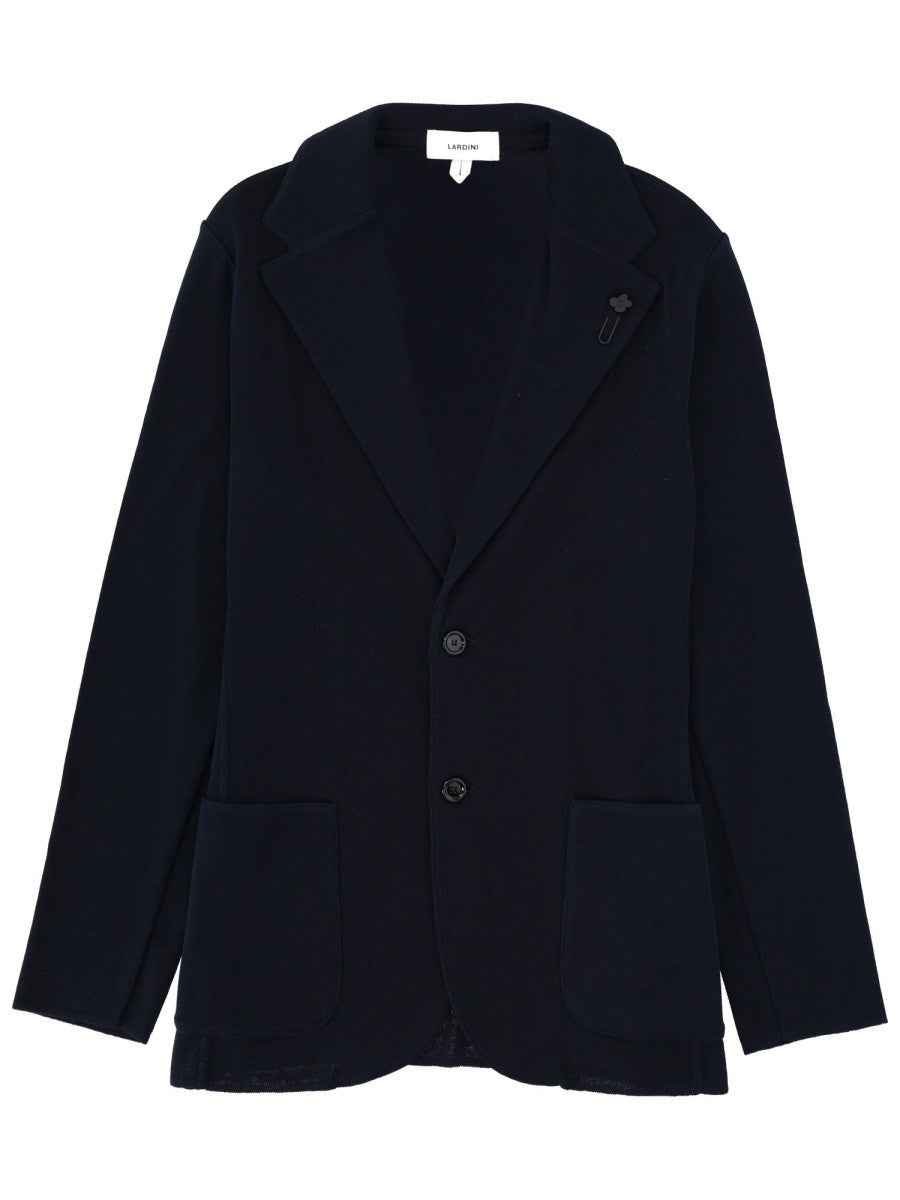 Lardini Men's Single Breasted Jacket Blue