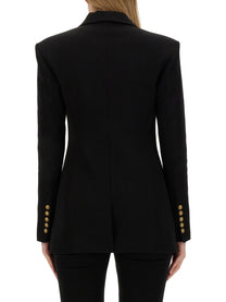 Balmain Women's Single Breasted Jacket Black