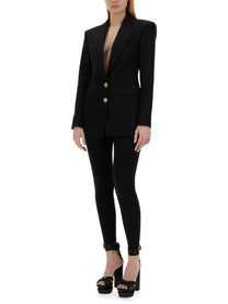 Balmain Women's Single Breasted Jacket Black