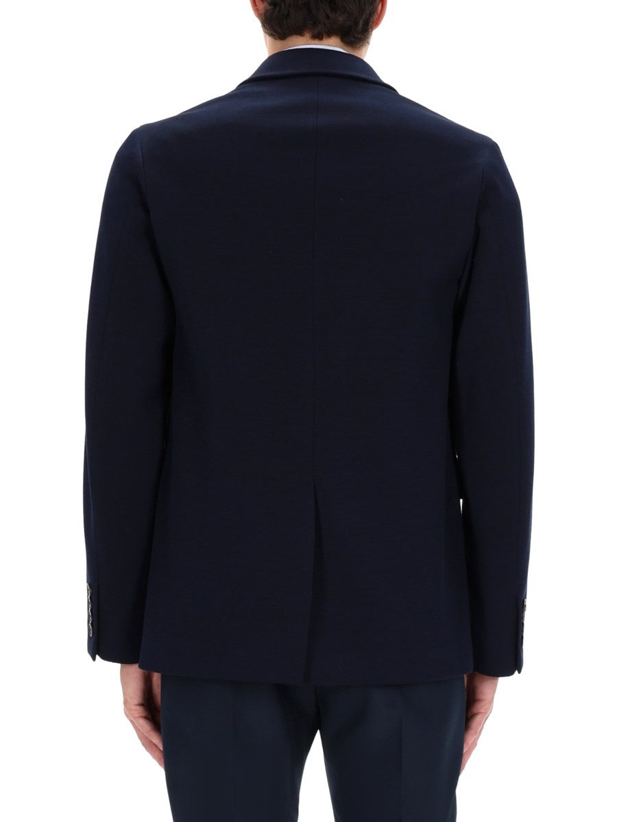 Gucci Men's Single Breasted Jacket Blue