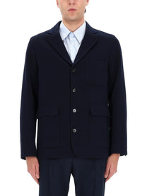 Gucci Men's Single Breasted Jacket Blue