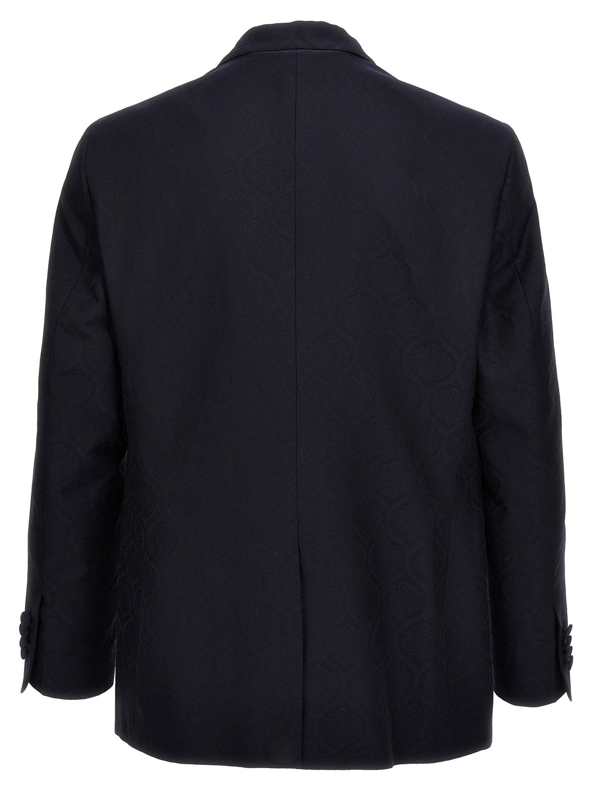 ETRO Single Breasted Jacquard Blazer Blue, view 2
