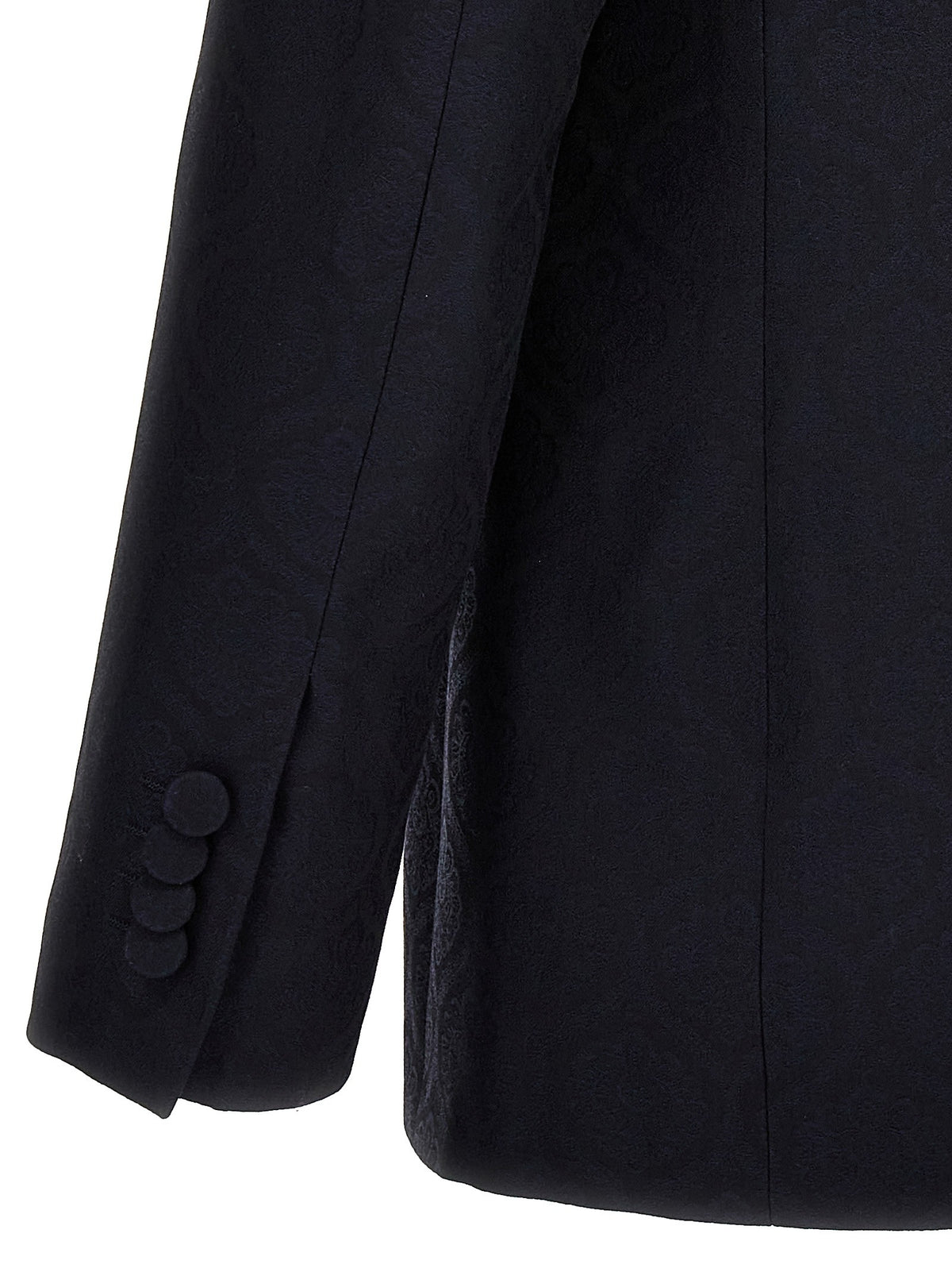 ETRO Single Breasted Jacquard Blazer Blue, view 4