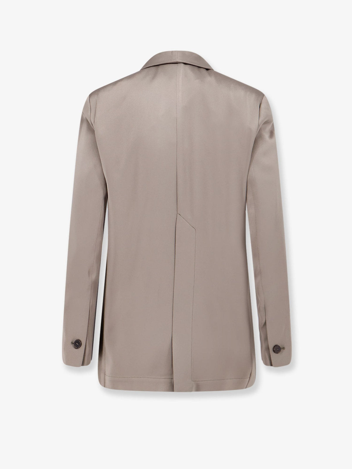 Alysi Women's Single Breasted Satin Blazer Beige