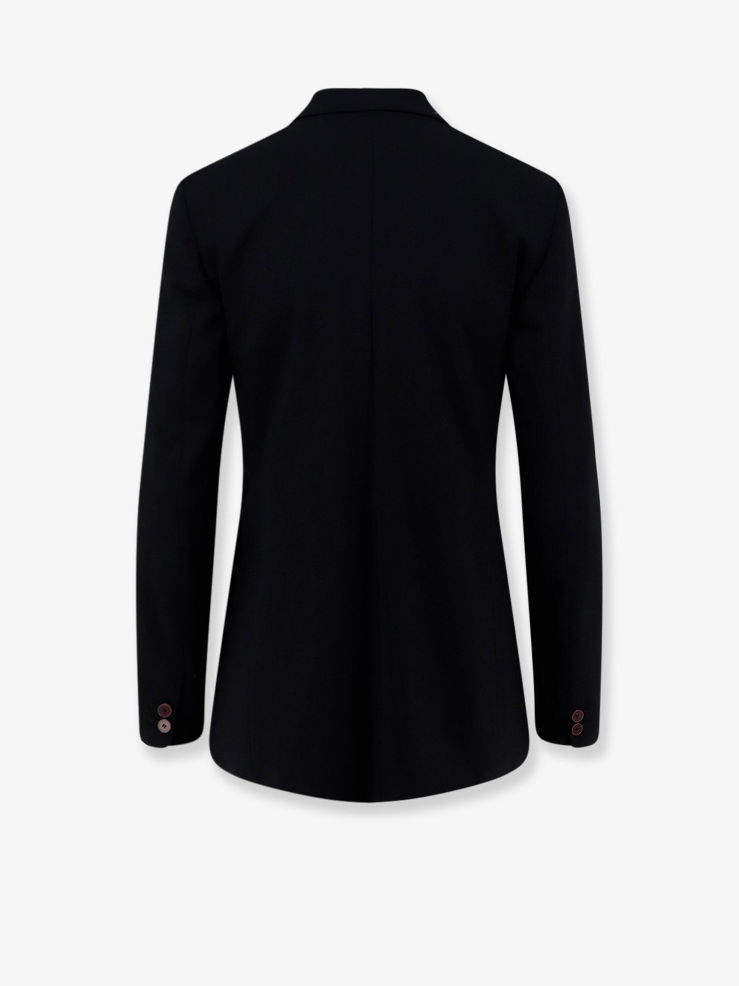 Alysi Women's Single Breasted Stretch Virgin Wool Blazer Black