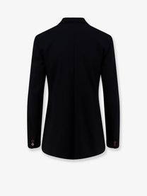 Alysi Women's Single Breasted Stretch Virgin Wool Blazer Black
