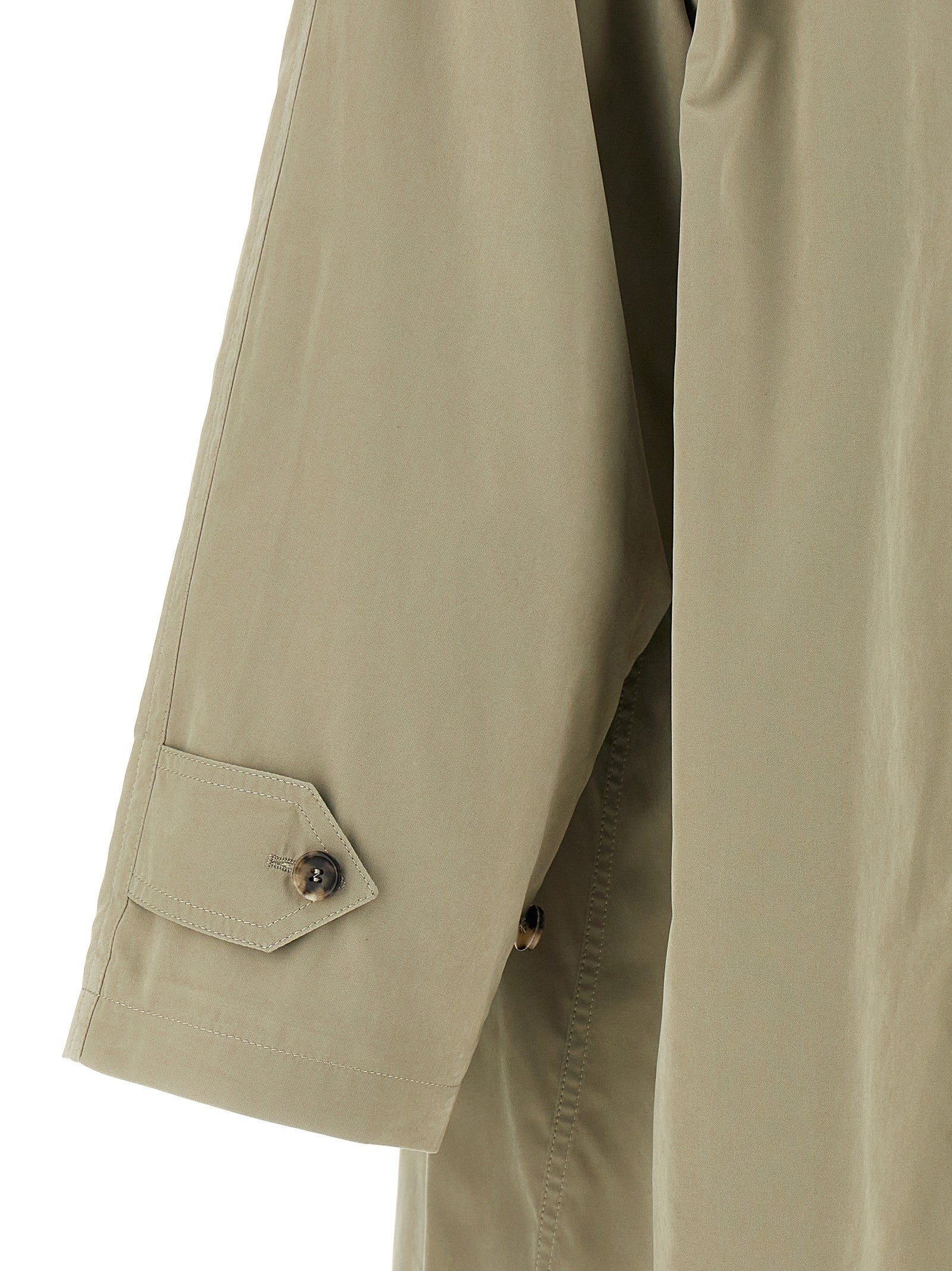 Maison Margiela Single Breasted Trench Coat Green