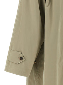 Maison Margiela Single Breasted Trench Coat Green