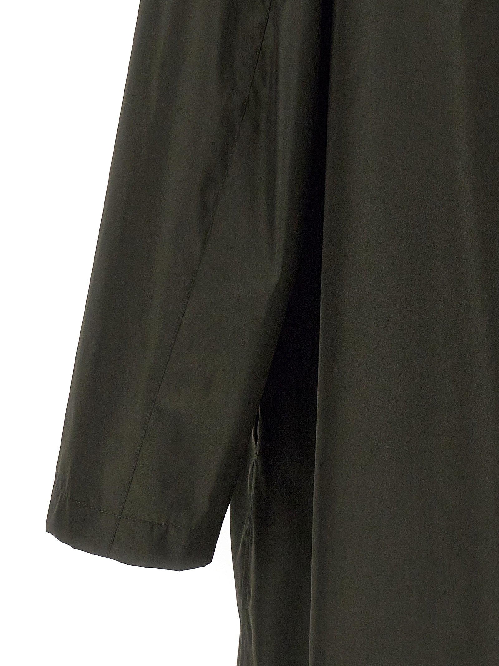 Jil Sander Single Breasted Trench Coat Green