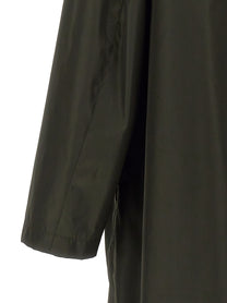 Jil Sander Single Breasted Trench Coat Green