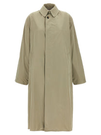 Maison Margiela Single Breasted Trench Coat Green