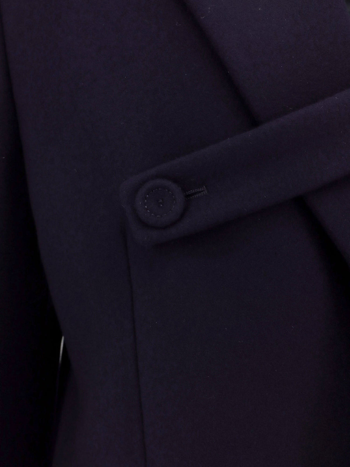 Dior Men's Single Breasted Virgin Wool Coat Black, view 3