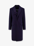 Dior Men's Single Breasted Virgin Wool Coat Black