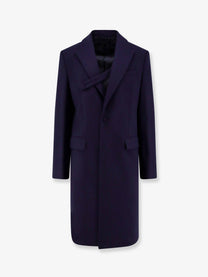 Dior Men's Single Breasted Virgin Wool Coat Black