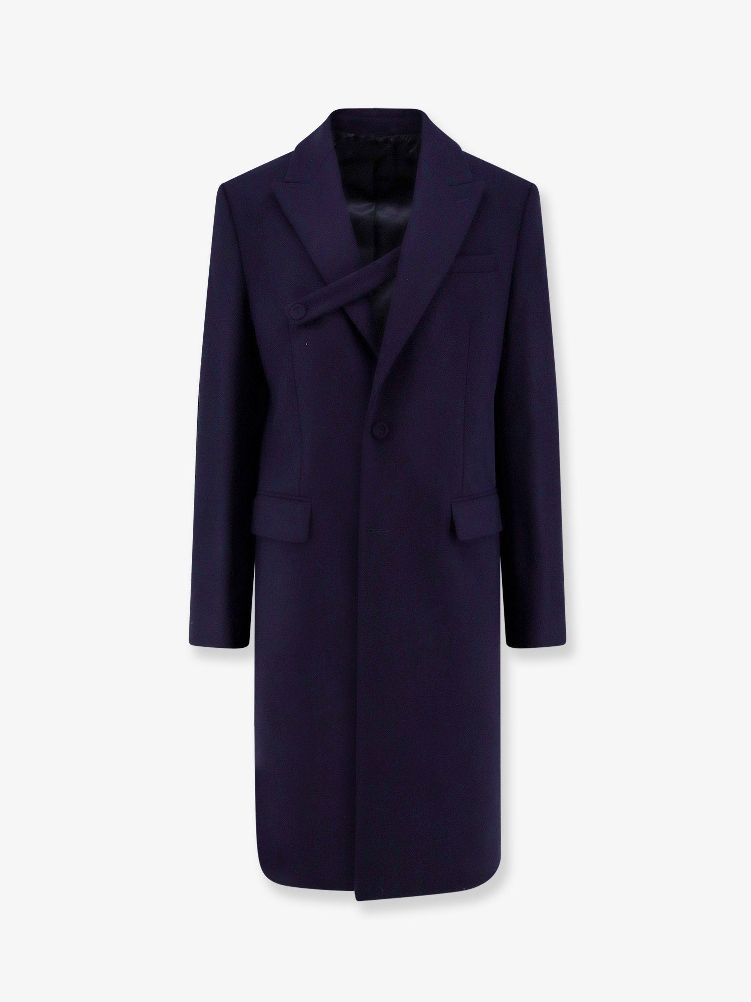 Dior Men's Single Breasted Virgin Wool Coat Black Dior