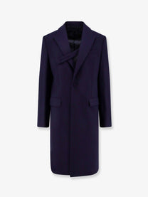 Dior Men's Single Breasted Virgin Wool Coat Black Dior