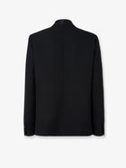 Fendi Women's Single Breasted Virginn Wool Blazer Black