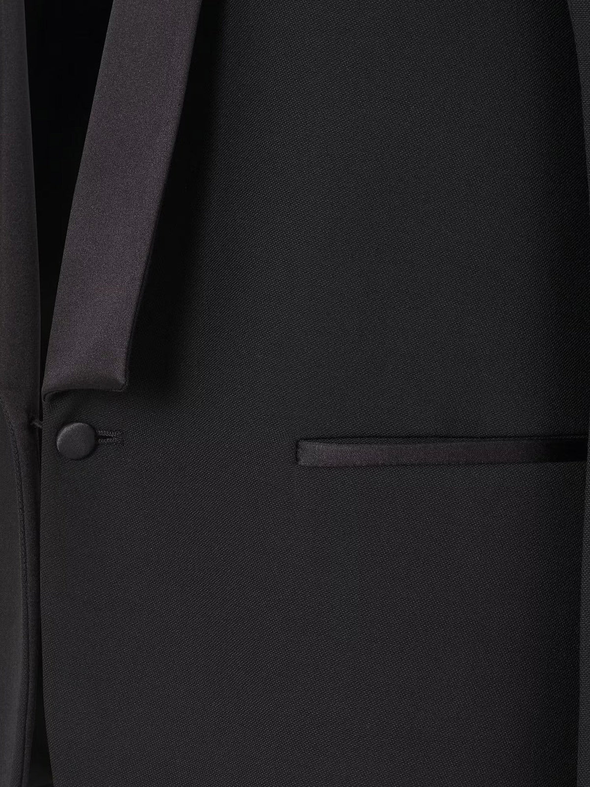Fendi Women's Single Breasted Virginn Wool Blazer Black