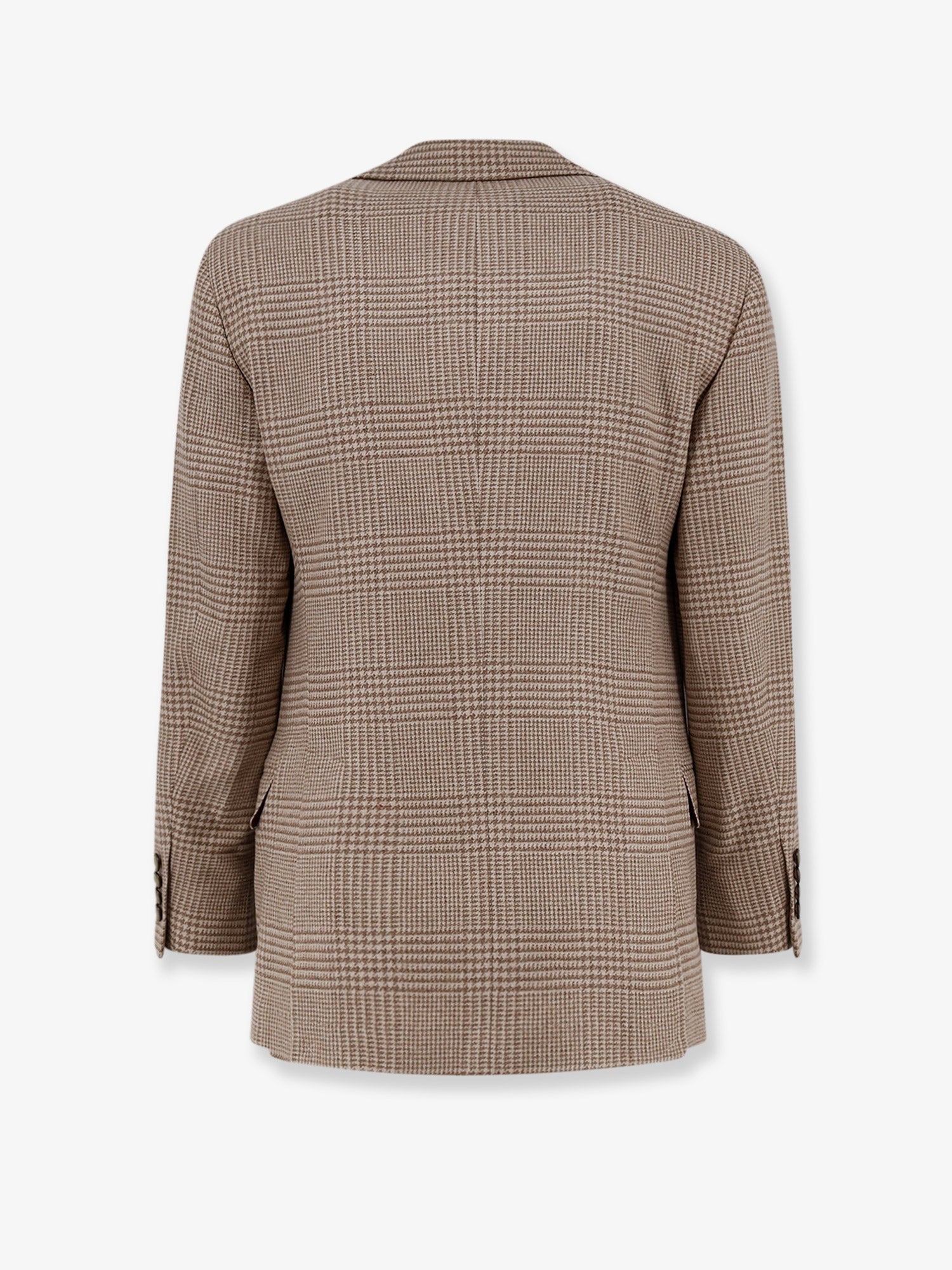 Brunello Cucinelli Men's Single Breasted Wool and Cashmere Blazer Beige