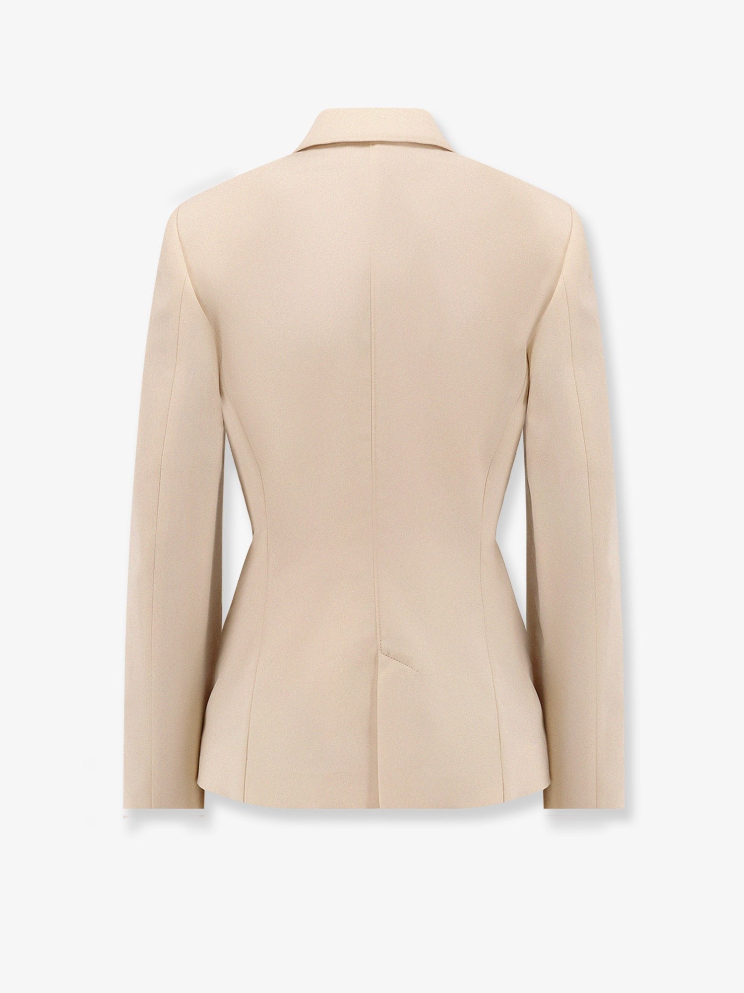Lemaire Women's Single Breasted Wool and Viscose Blazer Beige