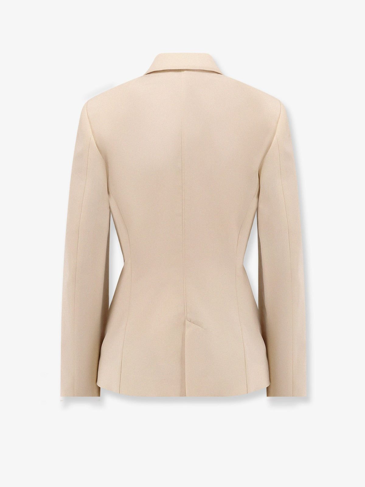 Lemaire Women's Single Breasted Wool and Viscose Blazer Beige, view 2