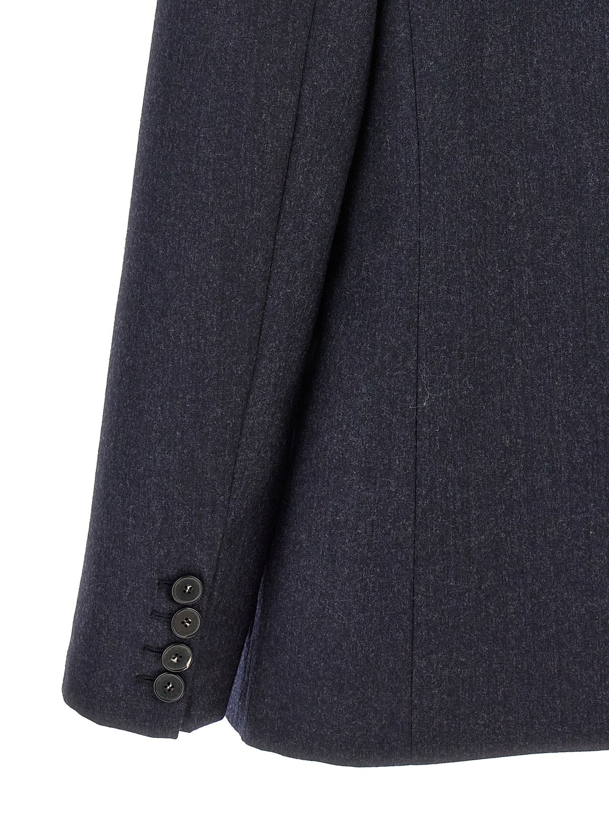 Stella McCartney Single Breasted Wool Blazer Blue, view 4