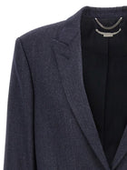Stella McCartney Single Breasted Wool Blazer Blue, view 3