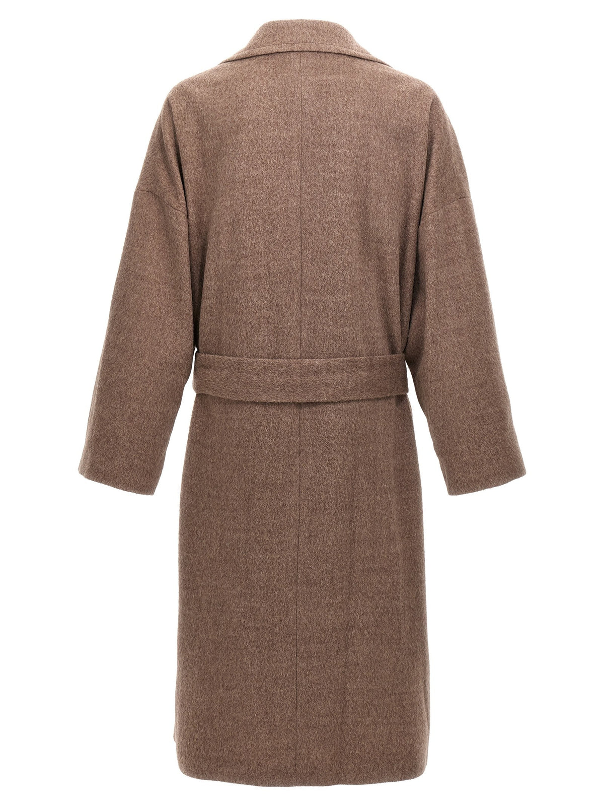ETRO Single Breasted Wool Coat Beige