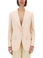 Tom Ford Women's Single Breasted Wool Jacket Blue