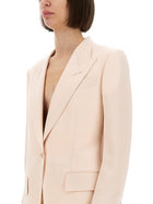 Tom Ford Women's Single Breasted Wool Jacket Blue, view 4